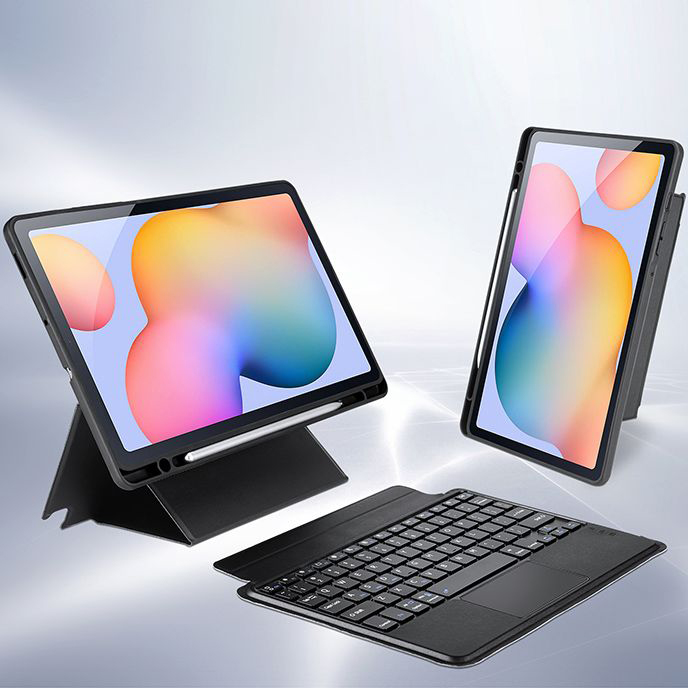 Etui z klawiaturą Bluetooth 5.0 Dux Ducis (seria DK) do Galaxy Tab S6 Lite (2020/2022/2024), czarne.